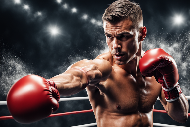 Professional Boxer Throwing a Punch