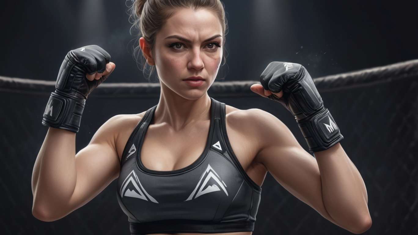 female MMA fighter