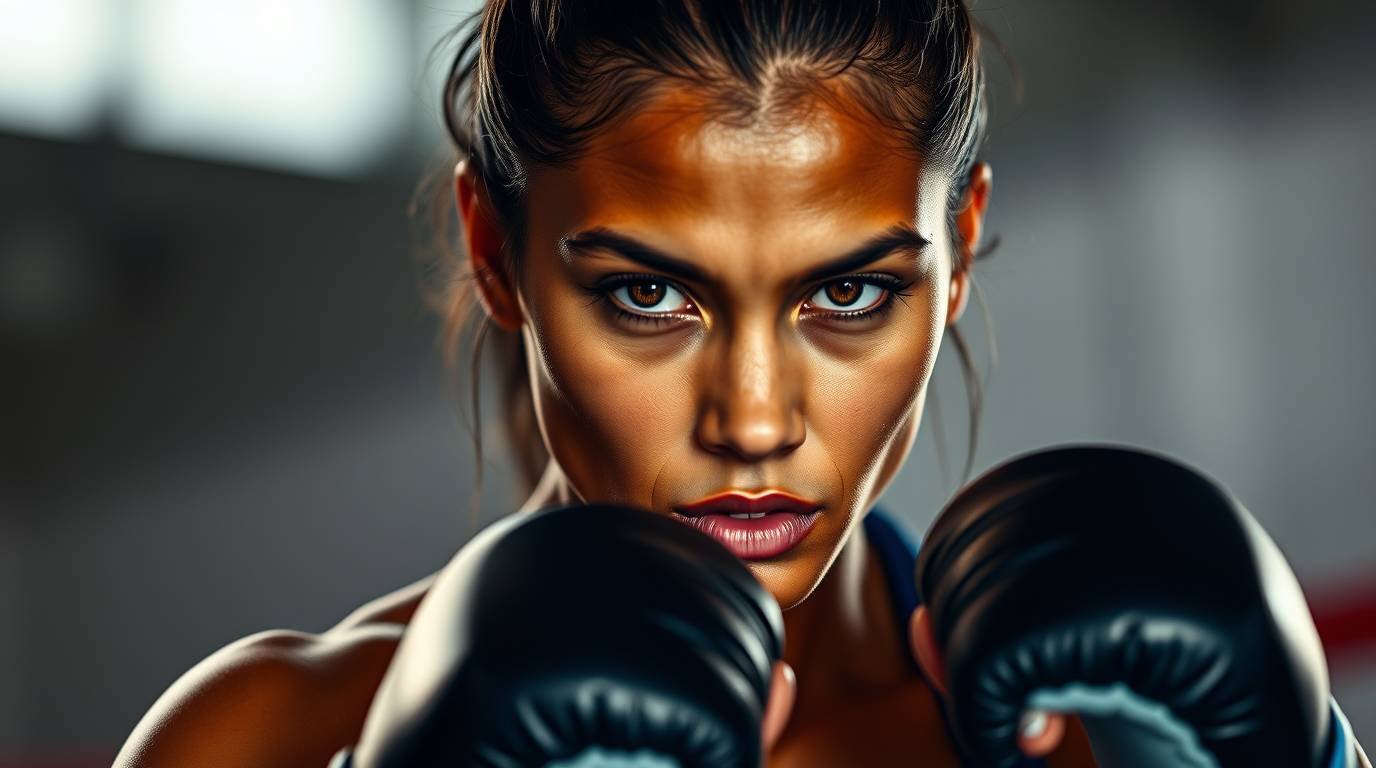 female MMA fighter